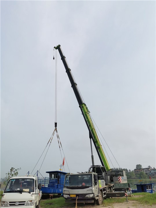 高邑县桥梁建设吊装案例